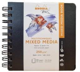 Mixedmedia book spiraal square | Rhodia