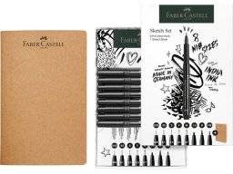 Sketch set 8 pens + book 267102 | Faber castell