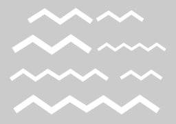 Kleisjabloon A5 265203 chevrons | Graine creative