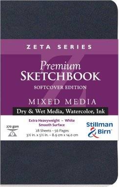 Sketchbook zeta softcover staand | Stillman & birn 