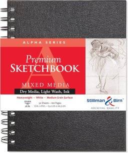 Sketchbook alpha spiraal | Stillman & birn 