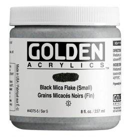 Black mica flakes (small) 237ml | Golden