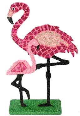 Mozaiekset flamingo 2010250 | Colourful mosaics