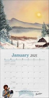 Kalender 2025 inclusief poster | Bob Ross