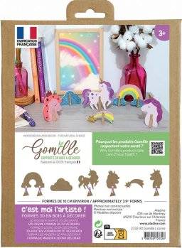 Mdf figurenset unicorn 2332 | Gomille