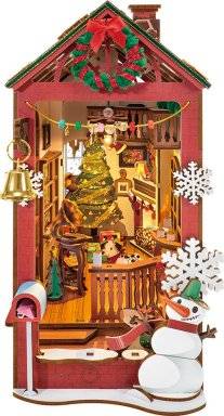 Booknook christmas indoor scene | Robotime