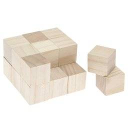 Houten kubus 3cm 18st 500606 | Rico design