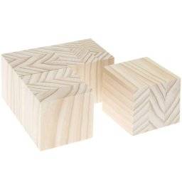 Houten kubus 6cm 4st 500605 | Rico design 