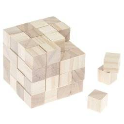 Houten kubus 1,5cm 64st 500607 | Rico design 