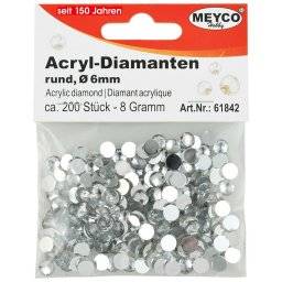 Strass stenen rond crystal | Meyco