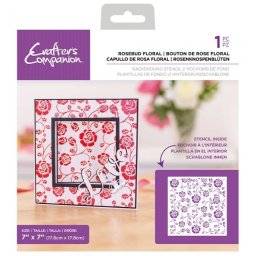 Sjabloon rosebud floral | Crafters companion