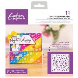 Sjabloon polka dots | Crafters companion