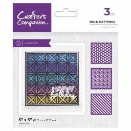 Sjabloonset bold patterns | Crafters companion