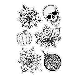 Clearstamp seasonal elements | Crafters companion