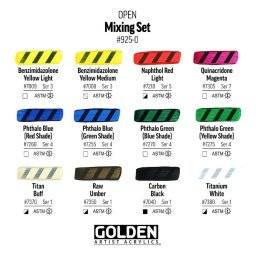 Open set mixing 12x22ml | Golden