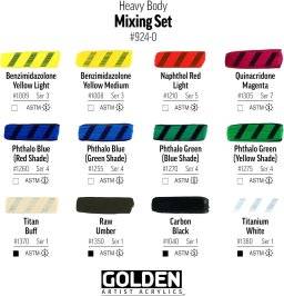 Heavy body mixing set 12x22ml | Golden