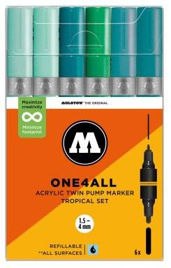 Twinmarkerset 6dlg tropical set | Molotow