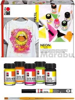 Neon textiel set | Marabu