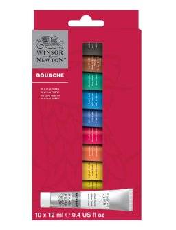 Gouacheset 10 tubes 12ml 0890001 | Winsor & newton