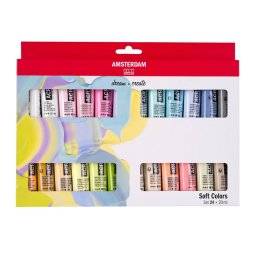 Amsterdam 24x20ml soft colors | Talens