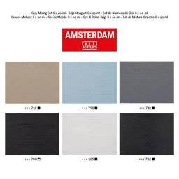 Amsterdam acryl 6x20ml grey mix | Talens