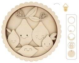 Houten 3Dlijst fruit 14004246 | Artemio