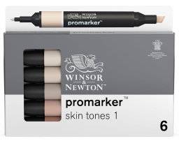 Promarkerset 6st skin tones 1 | Winsor & newton