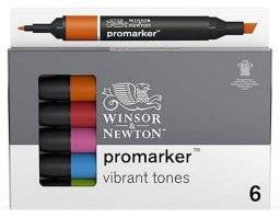 Promarkerset 6st vibrant tones | Winsor & newton