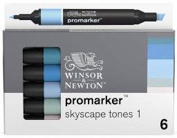 Promarkerset 6st skyscape tones | Winsor & newton
