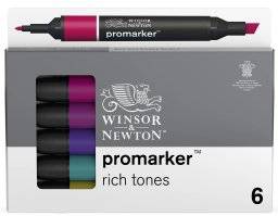 Promarkerset 6st rich tones | Winsor & newton