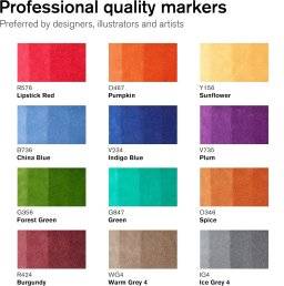 Promarkerset 12+1 tattoo tones | Winsor & newton