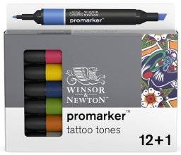 Promarkerset 12+1 tattoo tones | Winsor & newton