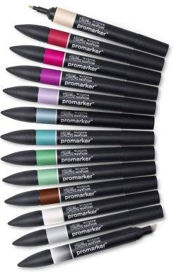 Promarkerset 12+1 manga chibi | Winsor & newton