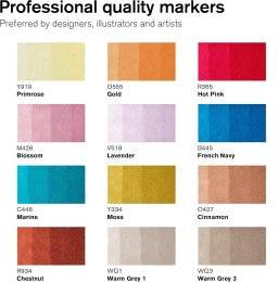 Promarkerset 12+1 manga romance | Winsor & newton