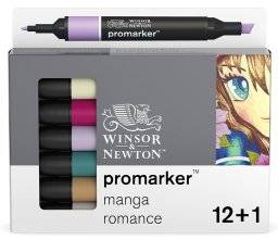 Promarkerset 12+1 manga romance | Winsor & newton