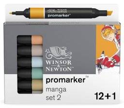 Promarkerset 12+1 manga 2 | Winsor & newton
