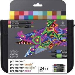 Promarkerset 24st mixed markers | Winsor & newton