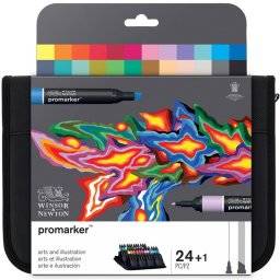 Promarkerset 24 art-illustratie | Winsor & newton