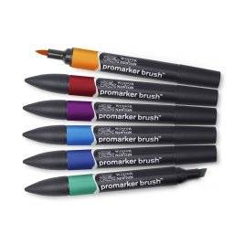Brushmarkerset 6st. rich tones | Winsor & newton