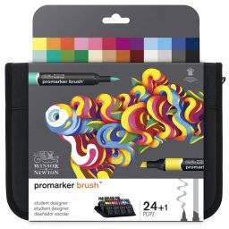 Brushmarker student set 24 kleur | Winsor & newton