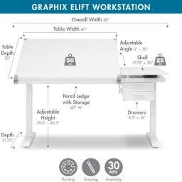 Graphix E-Lift tekentafel | Studio designs