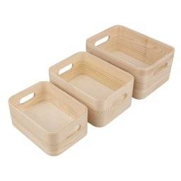 Houten kistenset klein 64654505 | Rayher