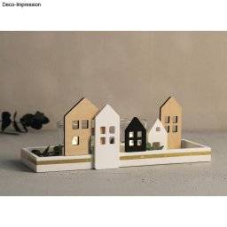 Houten deco huisjes 46750505 | Rayher