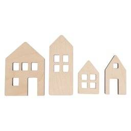 Houten deco huisjes 46750505 | Rayher