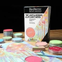 25 color set lights & mediums | Panpastel