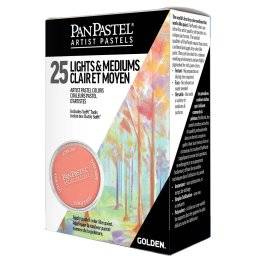 25 color set lights & mediums | Panpastel