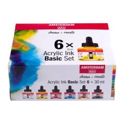 Amsterdam acrylinkt basicset 6st | Talens