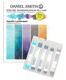 Watercolor sticks set aqua lands | Daniel smith