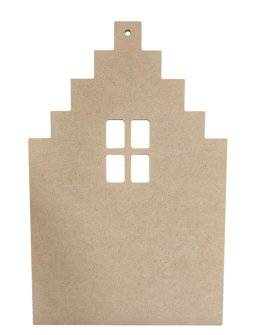 Mdf ornament huis 4traps dak