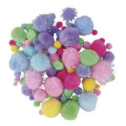 Pompon mix pastel 76018999 | Rayher